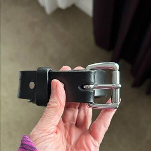 Men's Filson Black Bridle Leather Belt